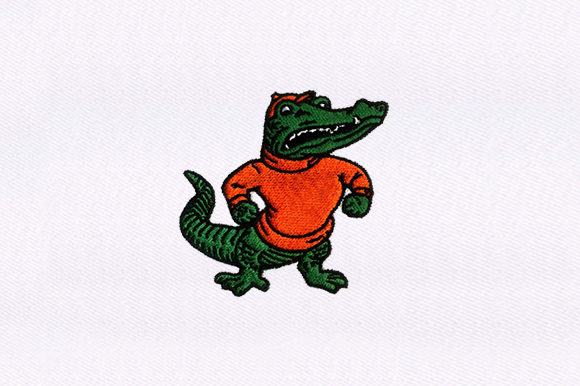 Brutish Alligator Embroidery Design