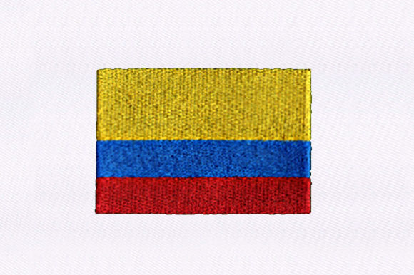 Flag of Colombia Embroidery Design