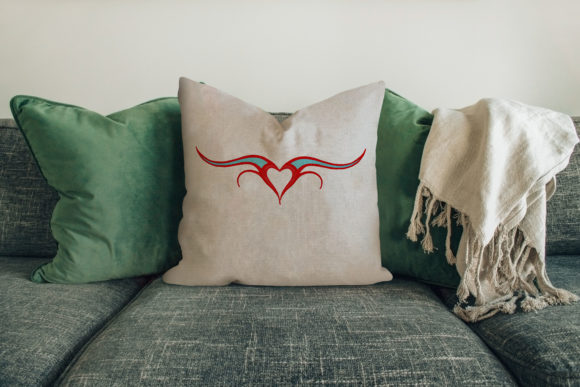 Heart Tribal Embroidery Design