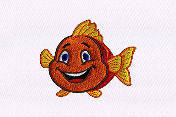 Mermaid Flounder Embroidery Design