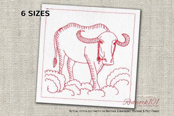 Water Buffalo Redwork Review
